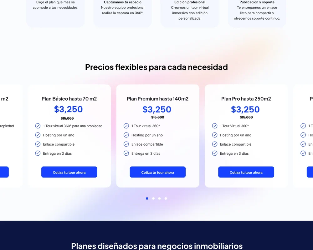 Detalle de la página de Visita 360