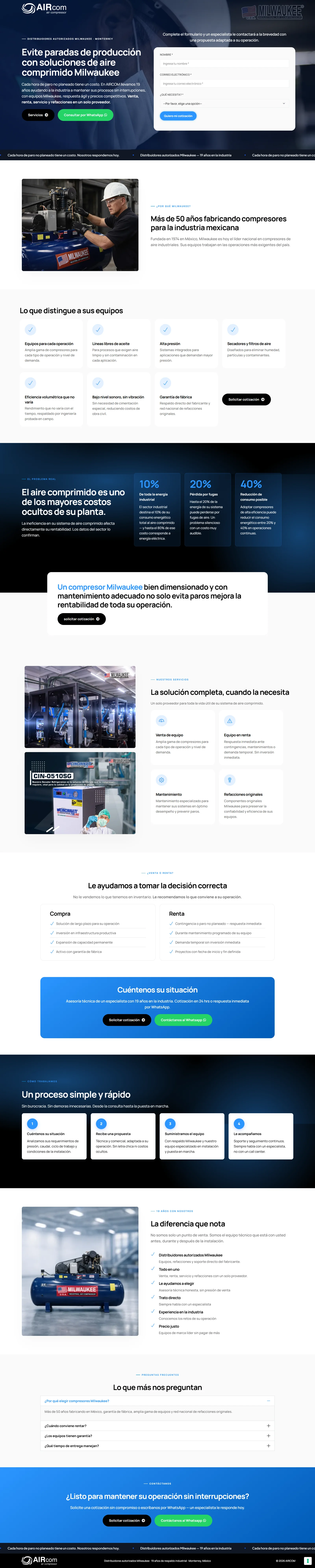 Diseño web de Air com
