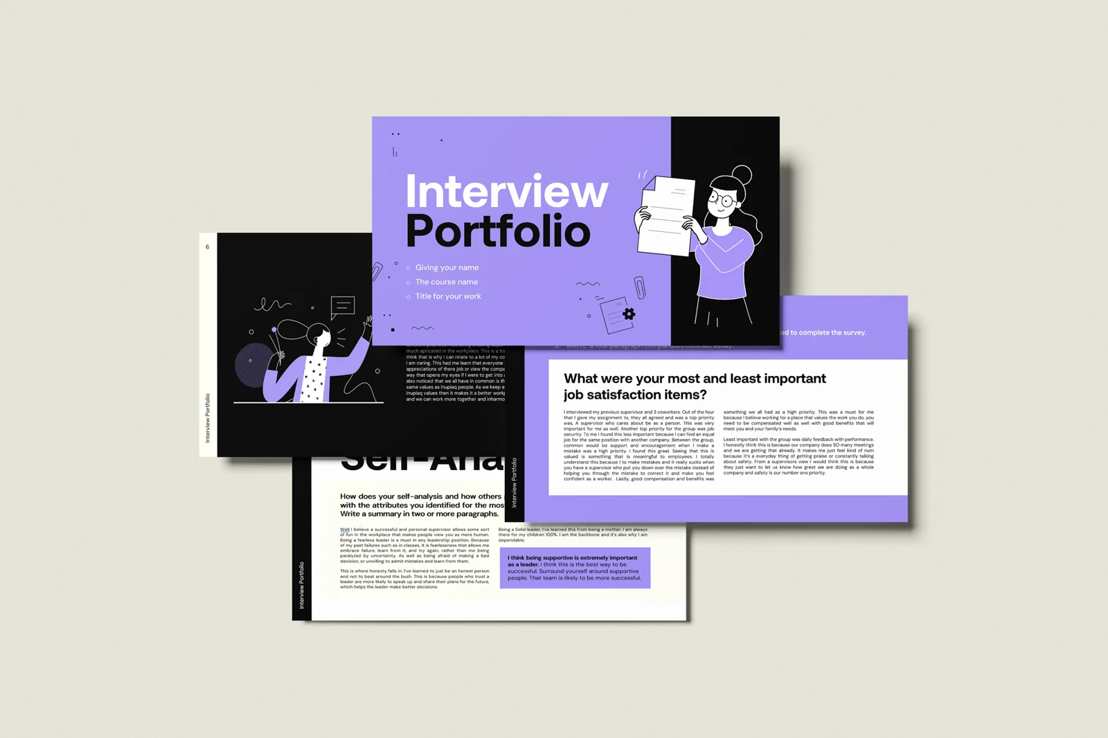 Presentación de Interview Portfolio
