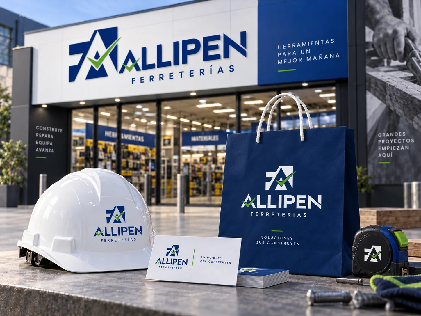 Identidad visual de Allipen Ferreterías