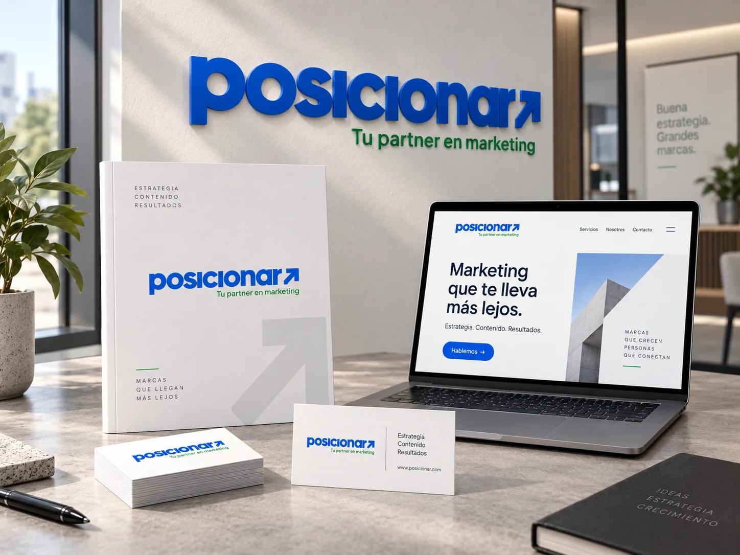 Identidad visual de Posicionar