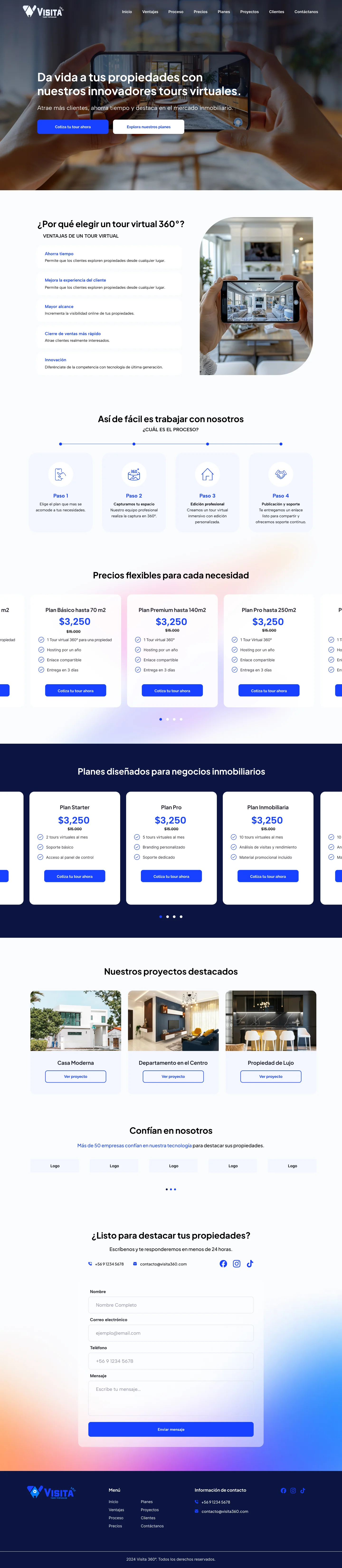 Diseño web de Visita 360